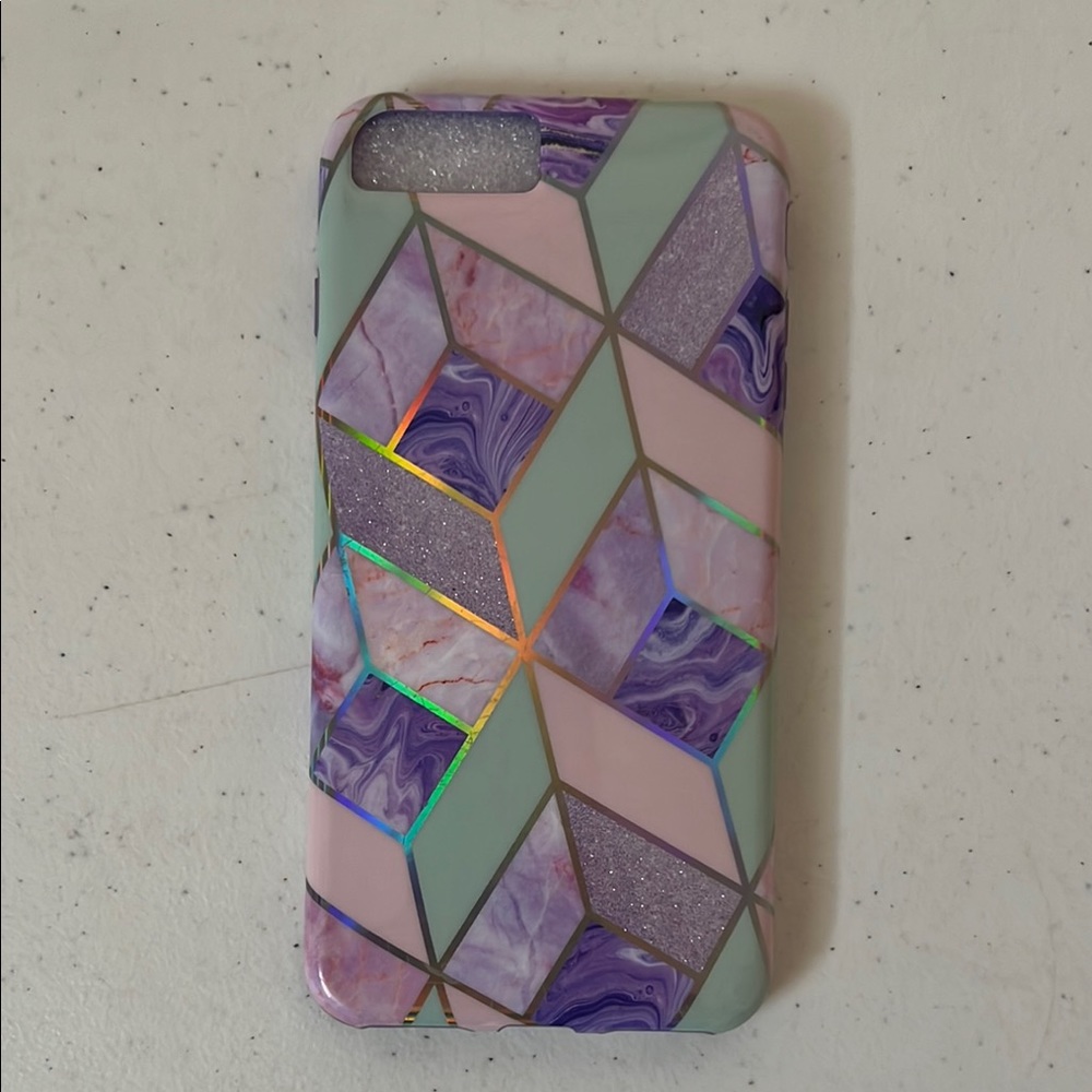 Geometric Pattern iPhone 7 Plus Phone Case - Multicolor